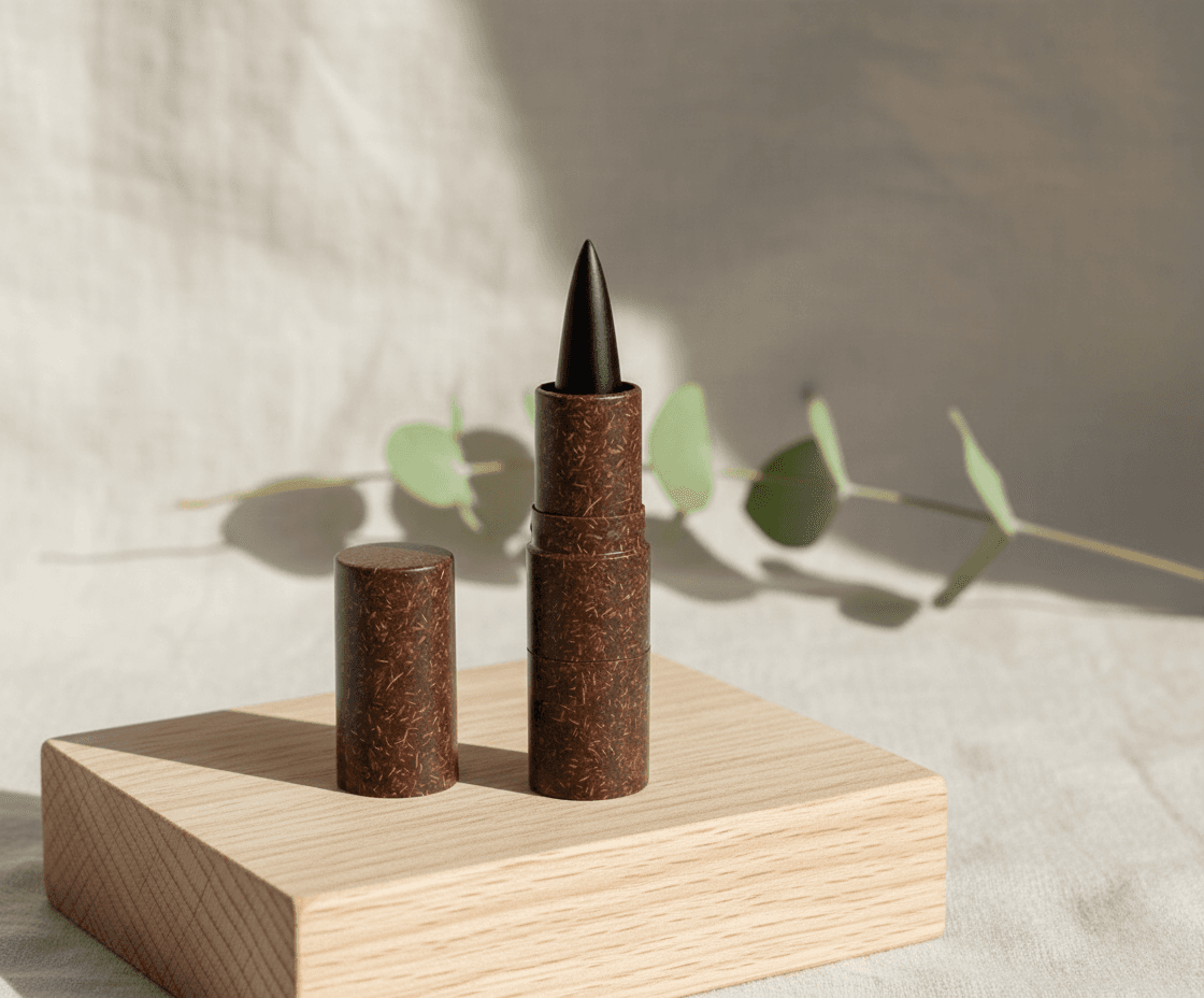 Eco-friendly cosmetic scrub jar with coir packaging