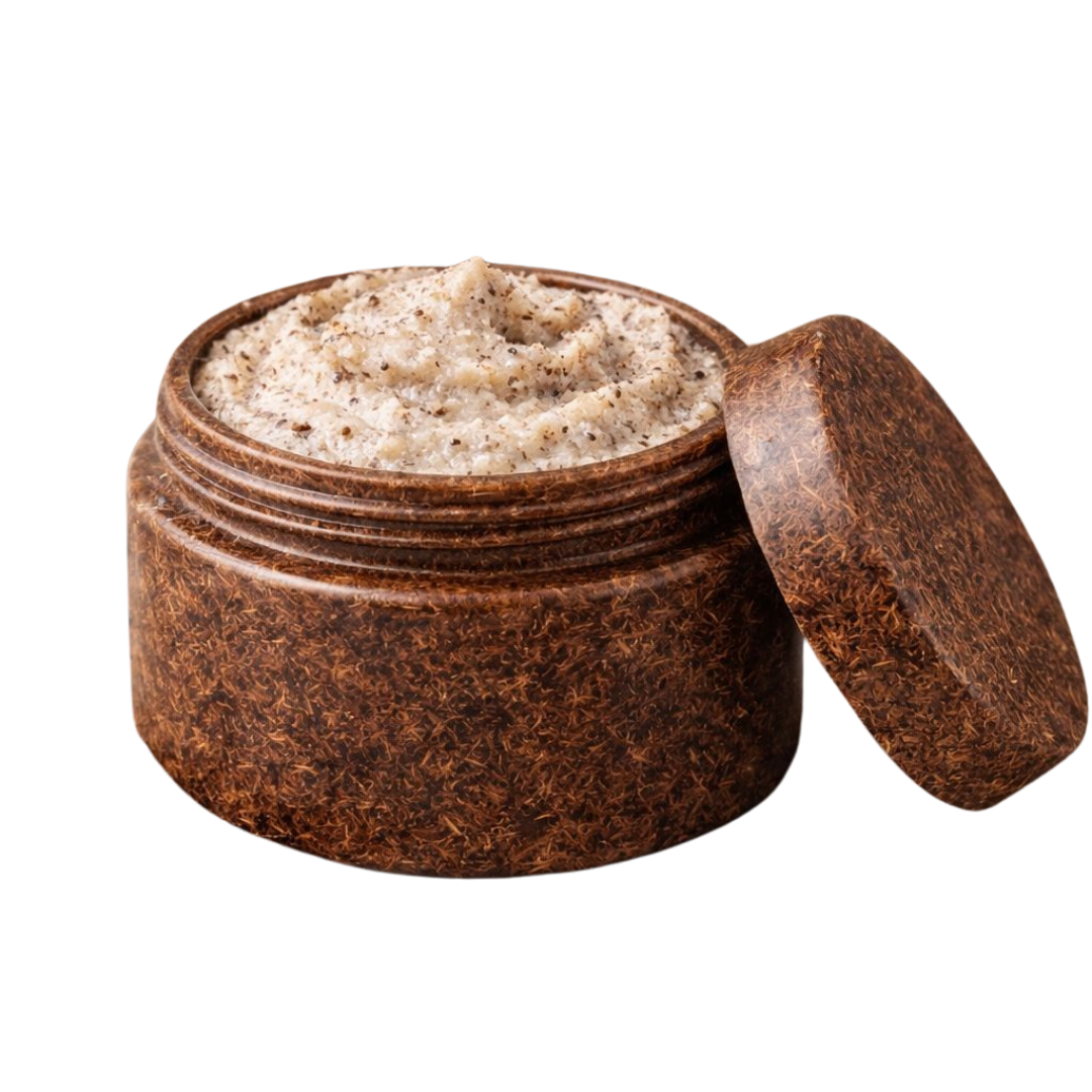 Luxury hotel amenities packaging with natural ingredients